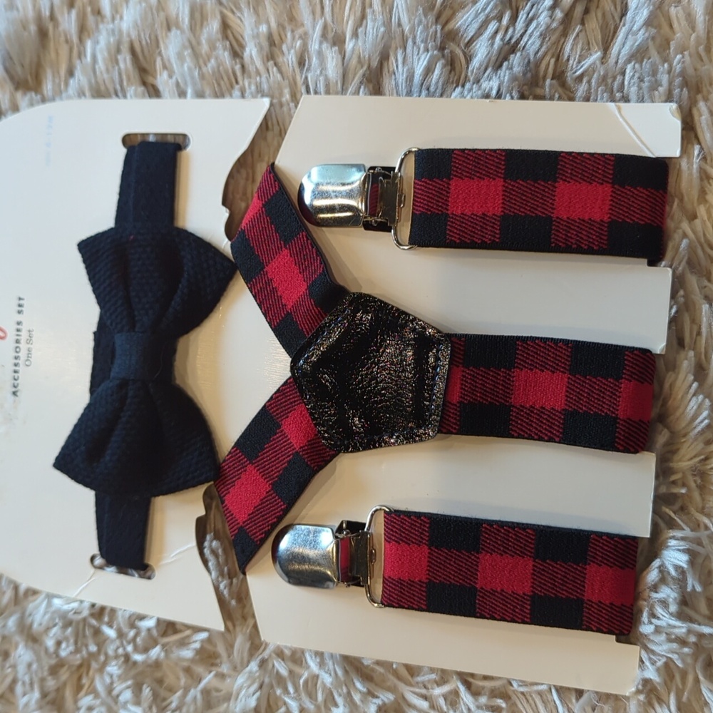 Cat & Jack Tie and Suspenders